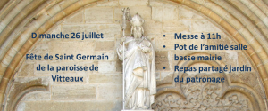 paroisse de vitteaux église saint germain portail sculpture